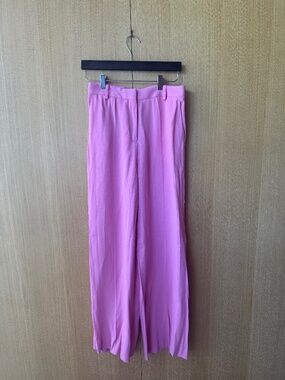 Maje Wide Leg Pants Pink High-Rise New with Tags Size 38